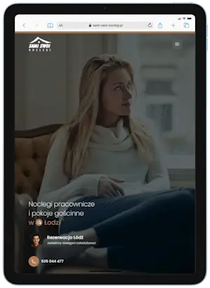 Realizacja strony internetowej na iPad - Noclegi Sami Swoi