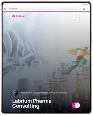Realizacja strony internetowej na tablecie - Labrium Sp. z o.o.