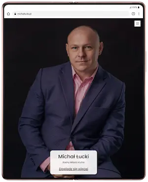Realizacja strony internetowej na tablecie - Michał Ł.