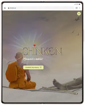 Realizacja strony internetowej na tablecie - Shinken