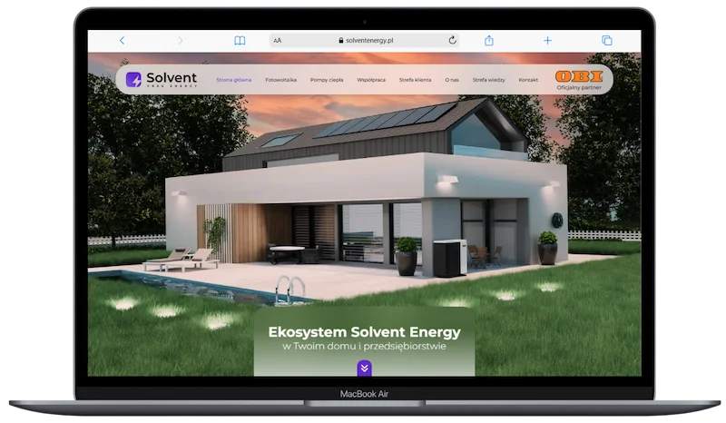 Realizacja nowoczesnej strony WWW - Solvent Energy